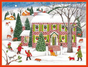 Caspari JXp ANX}XJ[h O[eBOJ[h ܂ `  k AJ  i V[YO[eBO i  V Snow Fun