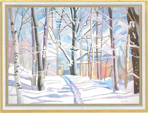 Caspari カスパリ 輸入 クリスマスカード 多目的 二つ折り おしゃれ アメリカ 高級感 高品質 シーズングリーティング スイスプリント 冬 季節のお便り 寒中見舞い 雪道 Snowshoe trail 大きめ 定形