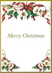 Caspari JXp ANX}XJ[h O[eBOJ[h ܂ `  k AJ  i V[YO[eBO XCXvg Merry Christmas t[J[h N