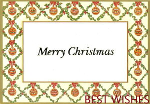 Caspari カスパリ クリスマス ポストカード 輸入カード おしゃれ 北欧 アメリカ 可愛い 高品質 シーズングリーティング スイスプリント 金の箔押し メリークリスマス Merry Christmas オーナメント