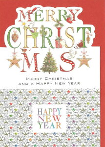 【クリスマスカード】QUIRE(クワイヤー) Imperial Orange グリーティングカード 輸入 海外 オランダ 定形サイズ 封筒付き 二つ折り 箔押し エンボス加工 高級感 カラー封筒 ダイカット Merry Christ