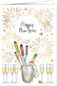 【ニューイヤーカード】QUIRE(クワイヤー) Mac Classic グリーティングカード 輸入 海外 オランダ 定形サイズ 封筒付き 二つ折り 箔押し エンボス加工 高級感 カラー封筒 新年 お正月 年賀状