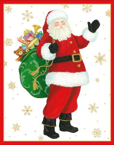 Caspari JXp ANX}XJ[h O[eBOJ[h ܂ `  k AJ  i V[YO[eBO XCXvg Jolly Santa zCȃT^