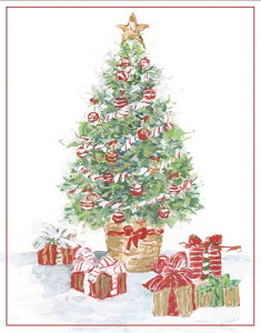 Caspari JXp ANX}XJ[h O[eBOJ[h ܂ `  k AJ  i V[YO[eBO XCXvg Decorated Tree and GIFT NX}Xc