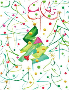 Caspari カスパリ 輸入クリスマスカード グリーティングカード 二つ折り 定形 おしゃれ 北欧 アメリカ 可愛い 高品質 シーズングリーティング スイスプリント Pop Christmas マサキリョウ