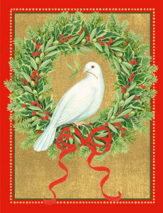 Caspari JXp ANX}XJ[h O[eBOJ[h ܂ `  k AJ  i V[YO[eBO XCXvg Dove and Wreath ƃ[X