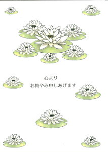 【お悔やみカード】QUIRE(クワイヤー) IVORY WHITE グリーティングカード 輸入 海外 オランダ 定形サイズ 封筒付き 二つ折り 箔押し エンボス加工 高級感 シンパシー 仏教 蓮 Sympathy