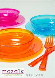 Mozaik Color プラスチック製　カラー スモール ボウル　4個入り プラスチックボウル　プラスチック皿　パーティー食器 使い捨て　パーティー　カラフルボウル　使い捨て おしゃれ　ホームパーティー 女子会 BBQ