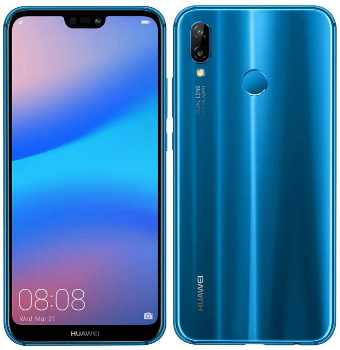 楽天市場】SIMフリー新品未開封 HUAWEI P20 Lite Klein Blue HWU34 UQ  