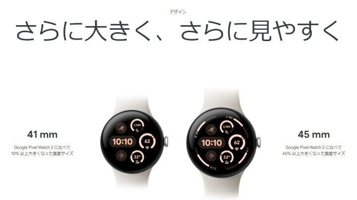 楽天市場】[最新モデル][新品未開封] Google Pixel Watch3 直径45mm  