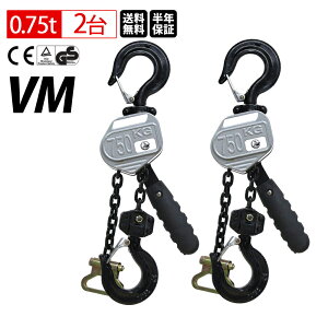 �y�x�X�g�E�A���T�[�����z2��Z�b�g ���o�[�z�C�X�g 0.75t 1.5m 750kg VM �y�� �`�F�[�����[���[ ���i�� �`�F�[���u���b�N ���o�[���u���b�N �ג��@ �K�b�`�� �������� �`�F�[������1.5m �������� 