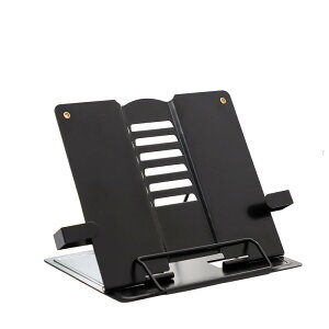 ブックスタンド レシピスタンド 卓上 書見台 斜め 本立て スチール製 固定アーム付き 譜面台 傾斜台 角度調整 読書スタンド 読書用 読書台 本 固定 頑丈 丈夫 倒れない 表紙