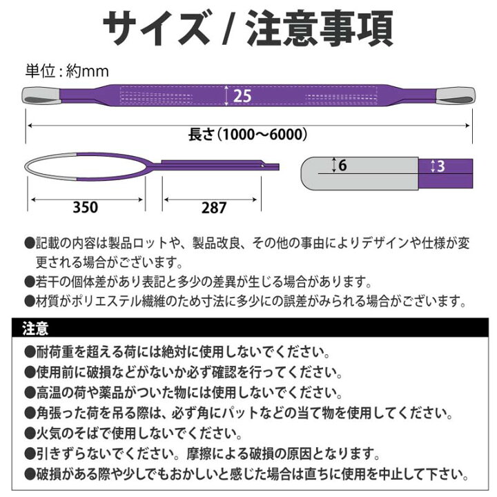 楽天市場】【10本セット】スリングベルト スリング 幅25mm 1m 10pcs 