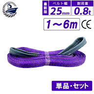 スリングベルト 25mm 1m 2m 3m 4m 5m 6m 使用荷重800kg 高品質 ナイロンスリング ベルトスリング 繊維ベ…