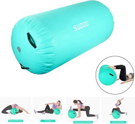 エアーロール バク転練習 120*90cm バレルロール インフレータブル サポート器具 体操エアトラックインフレータブル インフレータブル体操マット エアマット空気転落バレル エアローラー ダンス トレーニングセット