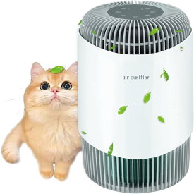 空気清浄機 小型 18畳対応 360°吸引 HEPA13 花粉・ペット臭・タバコ対応 静音 ナイトライト チャイルドロック タイマー付 BAP-520