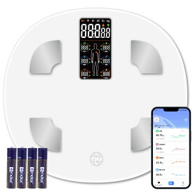 体重計 体組成計 スマホ連動 25項目測定 体脂肪計 ヘルスメーター Bluetooth対応 高精度 多機能測定 収納便利 軽量 日本語APP対応 iOS/Android ボディスケール 体重 体脂肪率 筋肉率 体水分率 BMI 内臓脂肪 プレゼント ギフト 健康管理