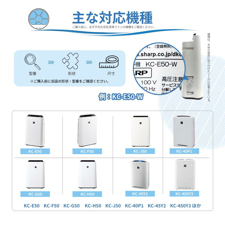 楽天市場】シャープ互換 FZ-Y80MF 互換フィルター 枠付き 加湿 
