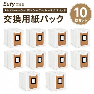 Eufy�݊� Robot Vacuum Omni E25/Omni C28/3-in-1 E20/E28 �Ή� �����p���p�b�N ���{�b�g�|���@�p �������i �_�X�g�o�b�O ���Օi 10������ �݊��i
