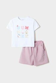 ★最大千円OFFクーポン配布中 8/11 01:59まで 【日本未発売/正規品】ちいかわ キッズ 半袖Tシャツ ショートパンツ セットアップ 上下セット 韓国 SPAO スパオ コラボ 韓国限定 韓国ファッション 子供服 男の子 女の子 お揃い ハチワレ うさぎ ルームウェア size 110~160