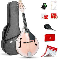【楽天スーパーSALE 20%OFF】Vangoa マンドリン楽器 A スタイル マンドリン楽器 初心者 子供 大人用 8弦…