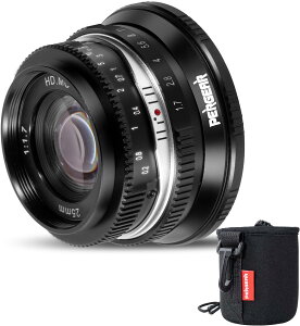 �y���R�X�p�zPergear 25mm F1.7 ���������Y ����a �}�j���A�� APS-C ���^ �y�� �J���������Y ����B�e �|�[�g���[�g �X�g���[�g�ʐ^ ���i�B�e�ɍœK (��, Fuji X�}�E���g)