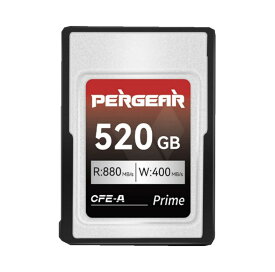 PERGEAR CFexpress Type Aメモリーカード 520GB プロフェッショナル タイプ A 最大 880MB/秒の読み取り速度 & 900MB/秒の書き込み速度 4K 120P、8K 30P 録画対応 (520GB)