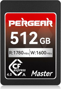 PERGEAR CFexpress 4.0 Type A J[h 512GB Jp t@C̍]ƑeʃXg[WɍœK ő1780MB/b̓ǂݎ葬x USB4.0 (PCIe 4.0)ARawA8K 30P ^ɑΉ Ԍ w  Bey5N