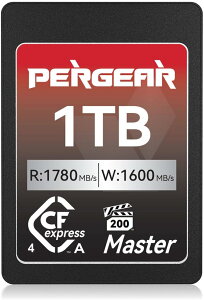 �y�݌ɏ��������X�g1�_�I�zPERGEAR CFexpress 4.0 Type A �������J�[�h 1TB �J�����p �t�@�C���̍����]���Ƒ�e�ʃX�g���[�W�ɍœK �ǂݎ�葬�x�ő�1780MB/�b USB4.0 (PCIe 4.0)�@Raw�A8K 30P �^��ɑΉ� VPG200