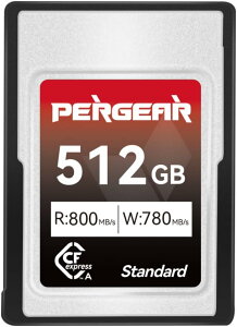 PERGEAR CFexpress Type A[J[h 512GB vtFbVi ^Cv A ő 800MB/b̓ǂݎ葬x & 780MB/b̏ݑx 4K 120PA8K 30P ^Ή (512 GB)y5N[J[ۏ؁zstandardV[Y