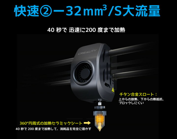 楽天市場】【Creality正規代理】Creality K1 MAX 3Dプリンター 300°C  