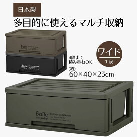 Boite リビング 1段収納 ワイド 衣類収納 衣類 収納ケース 衣装ケース 引き出し 収納ボックス 収納ケース 押入れ収納 収納家具 収納用品 クローゼット リビング収納 プラスチック タンス おしゃれ 新生活 ベストコ