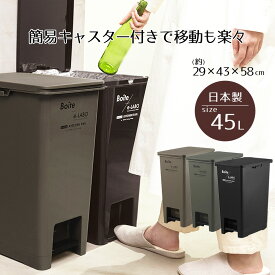 ゴミ箱 ペダル おしゃれ 45L ペダルペール Boite×e-LABO 45 ごみ箱 45リットル イーラボ 天馬 スリム ダストボックス 屋外 屋内 カウンター ふた付き 蓋付き 蓋つき ふた 付き オシャレ キッチン分別 キッチン ペール 大容量 ベストコ