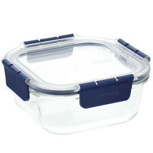 保存容器 耐熱ガラス 750ml ロック&ロック トップクラス スクエア 耐熱 ガラス 耐熱容器 密閉 ストッカー ガラス容器 スタッキング 中 オーブン 電子レンジ 冷凍 ご飯 こぼれない ふた 長期保