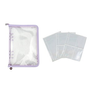 トレカケース コレクトブック バインダー 韓国 a5 6穴 トレカファイル カードファイル ラメ入り 推し活 オタ活 可愛い おしゃれ クリアファイル リフィル グッズ トレカ カード 収納 チェキ