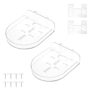 防犯カメラスタンド 画鋲式 粘着式 防犯カメラ ブラケット セキュリティカメラスタンド 防犯カメラ固定 防犯グッズ 防犯対策 透明 送料無料