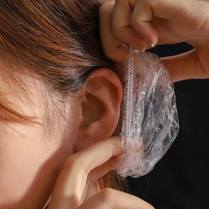 耳キャップ 100枚入り 使い捨て イヤーキャップ 耳カバー 毛染め 髪染め パーマ キャップ 耳保護 フリーサイズ 男女兼用 イヤーカバー 透明イヤーキャップ 使い捨てイヤーキャップ 防水耳カバー 耳保護イヤーキャップ 毛染め用 サロン用 業務用 美容院 理美容 ... イヤーキャップ イヤーカバー 100枚入 耳キャップ 耳カバー 耳水防止 耳予防 耳保護 耳汚れ防止 ヘアカラー シャンプー 透明 みみキャップ 耳予防 透明 みみカバー みみキャップ 袋入 毛染め 男女兼用