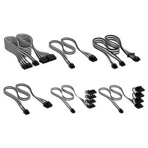 񂹁IType-5vOCdpX[uP[uSleeved DC Cable Pro Kit Black/White (CP-8920294)