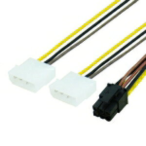 ����񂹁IIDE�d����PCI-E�d���ɕϊ���IDEP-PCIE6P