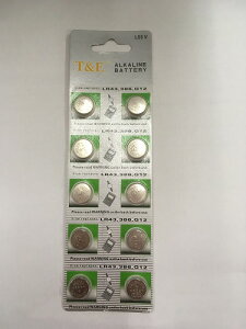 �����c��͂��I�{�^���d�r���{�^���d�r�@LR43 1�V�[�g10����