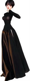 微光少女 1／6 第 2 部 - リトル ブラック ドレス、ドレス A アクションフィギュア 用 服 衣装