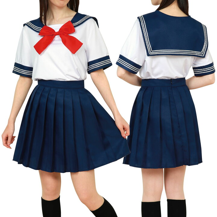 楽天市場】セーラー服 3点セット ハロウィン コスプレ 仮装 制服 学生 