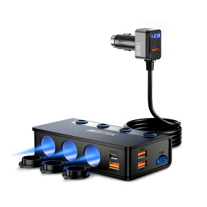 BESTEK �V�K�[�\�P�b�g 180W 3�A �� USB ���� �J�[�`���[�W�� �ԍڏ[�d�� �V�K�[���C�^�[�\�P�b�g 3�|�[�g PD36W/65W�EQC3.0 18W*4�[�d�|�[�g���� �}���[�d LED�d���E�d���\���@�\���ځA12V/24V�ԑΉ� TR51