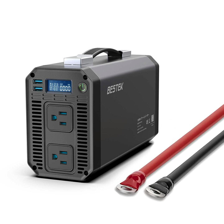楽天市場】BESTEK カーインバーター 1200W 車載充電器 USB 2ポート AC 