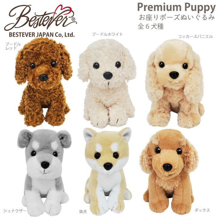 楽天市場】【BESTEVER】犬 ぬいぐるみ リアル 仔犬 お座り 可愛い  