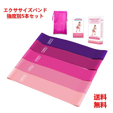 ピンク色ヨガバンド トレーニングチューブ エクササイズバンド 5本セット ヨガゴム 筋トレゴムバンド 体幹 インナーマッスル スパルタックス 天然ゴム 袋付きトレーニングチューブ トレーニングゴムバンド 体幹チューブ｜ROOM - 欲しい! に出会える。