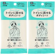 【2個セット】SRT男性用流せるボディシートミント 12枚入【メール便】(4573177599258-2)