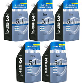 【5個セット】h＆s 5in1 クールクレンズ シャンプー つめかえ超特大サイズ 850g(4987176243324-5)