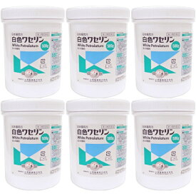 【第3類医薬品】日本薬局方 白色ワセリン 500g【6個セット】(4987371546169-6)