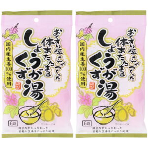 【2個セット】おくすり屋さんがつくった しょうがくず湯 6袋入【メール便】(4901267220063-2)